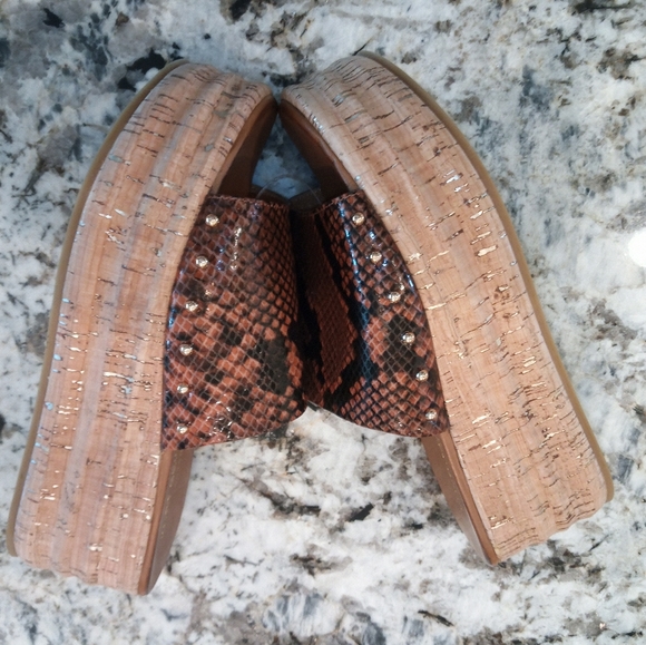 New Kurt Geiger London Monica women's sandals snakeskin platform slide EU 38.5 - Picture 5 of 8